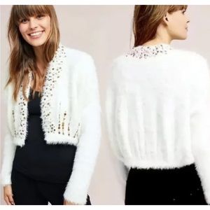 Anthropologie Knitted Knotted shrug